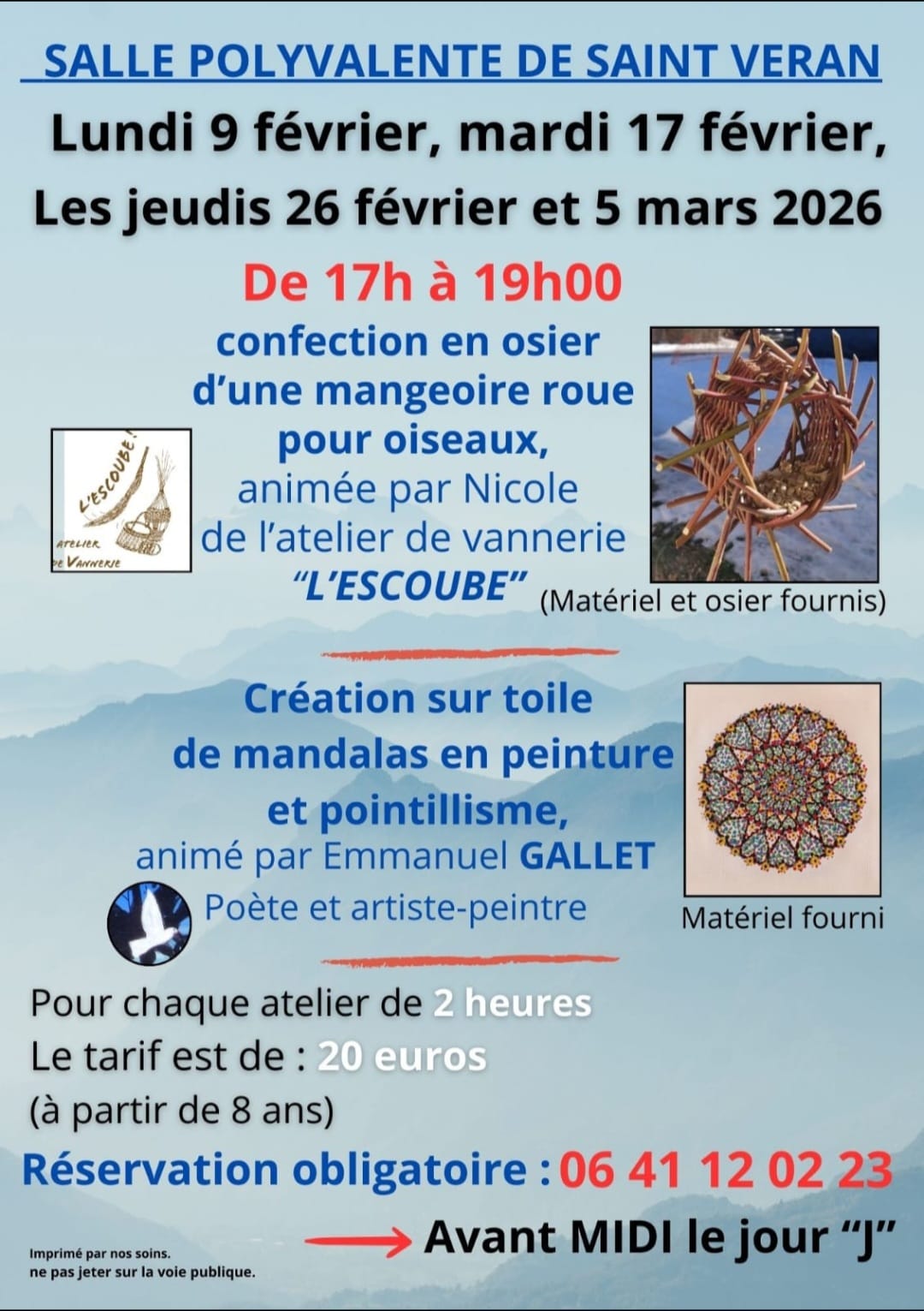 Atelier osier mandalas